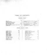 Table of Contents, Wilson County 1910